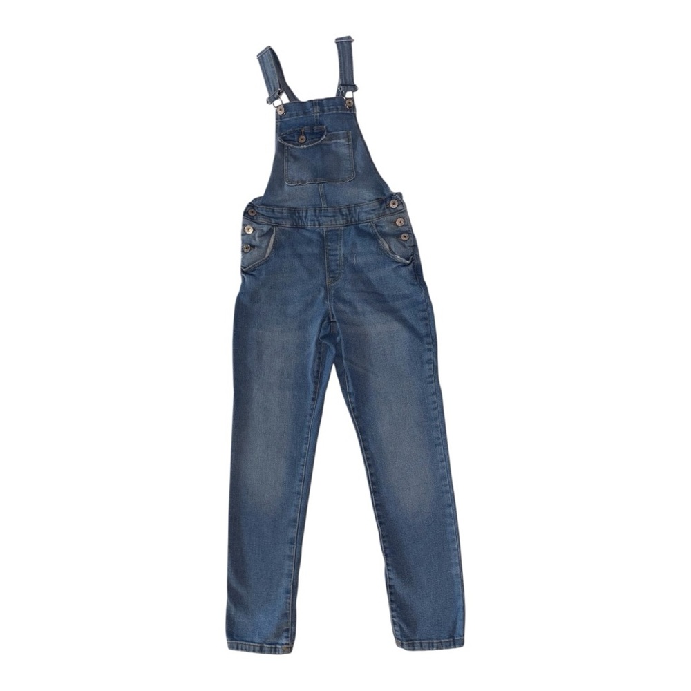 Zara Girls Blue Denim Overalls size 11/12